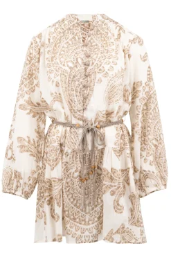 Robe courte Adella Taupe