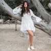 Robe courte Alise Ivoire
