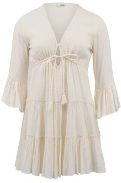 Robe courte Alise Ivoire