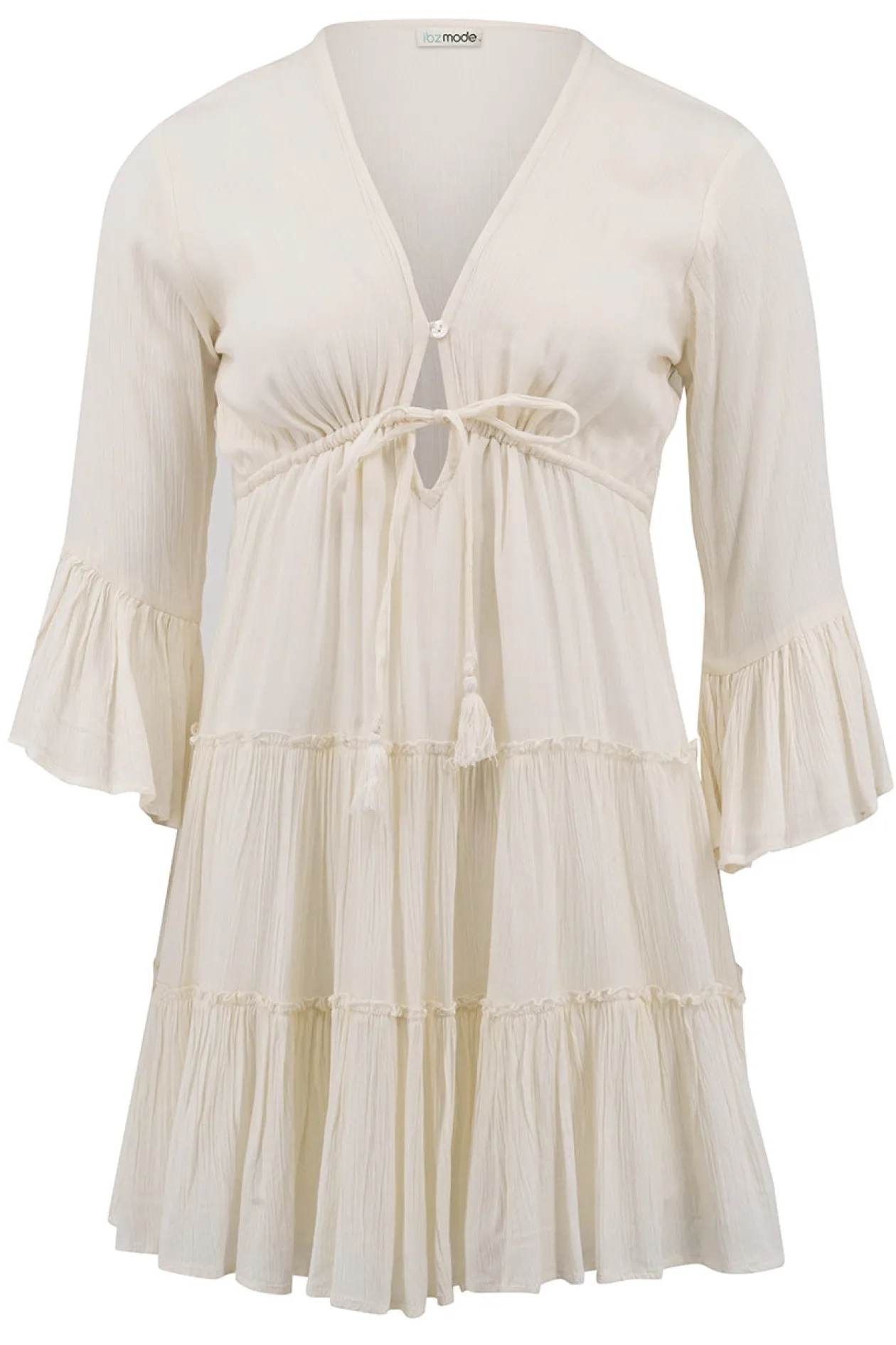Robe courte Alise Ivoire