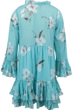 Robe courte Anna Bloom Turquoise