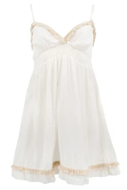 Robe courte Camila Ivoire