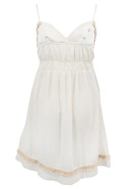 Robe courte Camila Ivoire