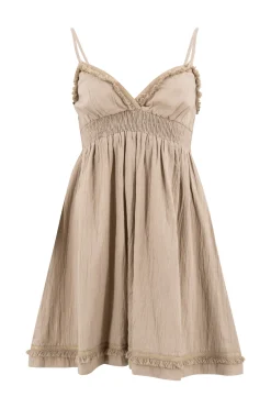 Robe courte Camila Taupe