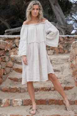 Robe courte Cira Sand