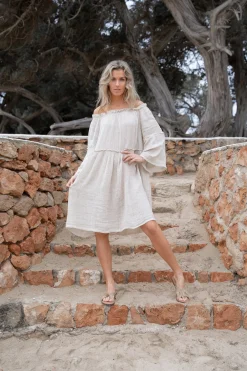 Robe courte Cira Sand
