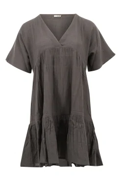Robe courte Elia Plain Anthracite