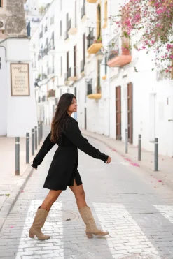 Robe courte Encaje Noir