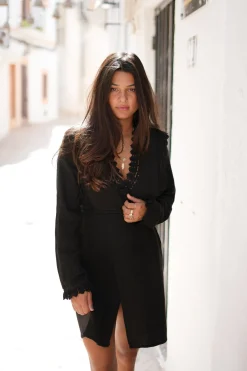 Robe courte Encaje Noir