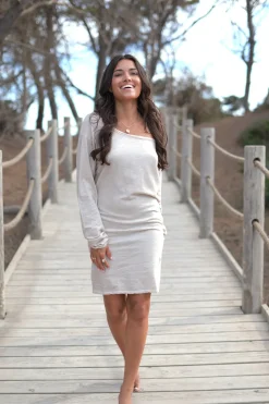 Robe courte Evy Ecru