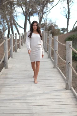 Robe courte Evy Ecru