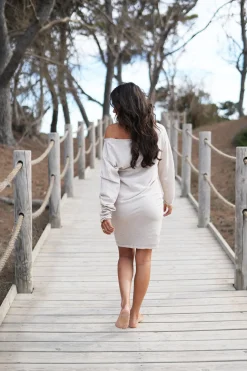 Robe courte Evy Ecru
