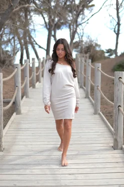 Robe courte Evy Ecru