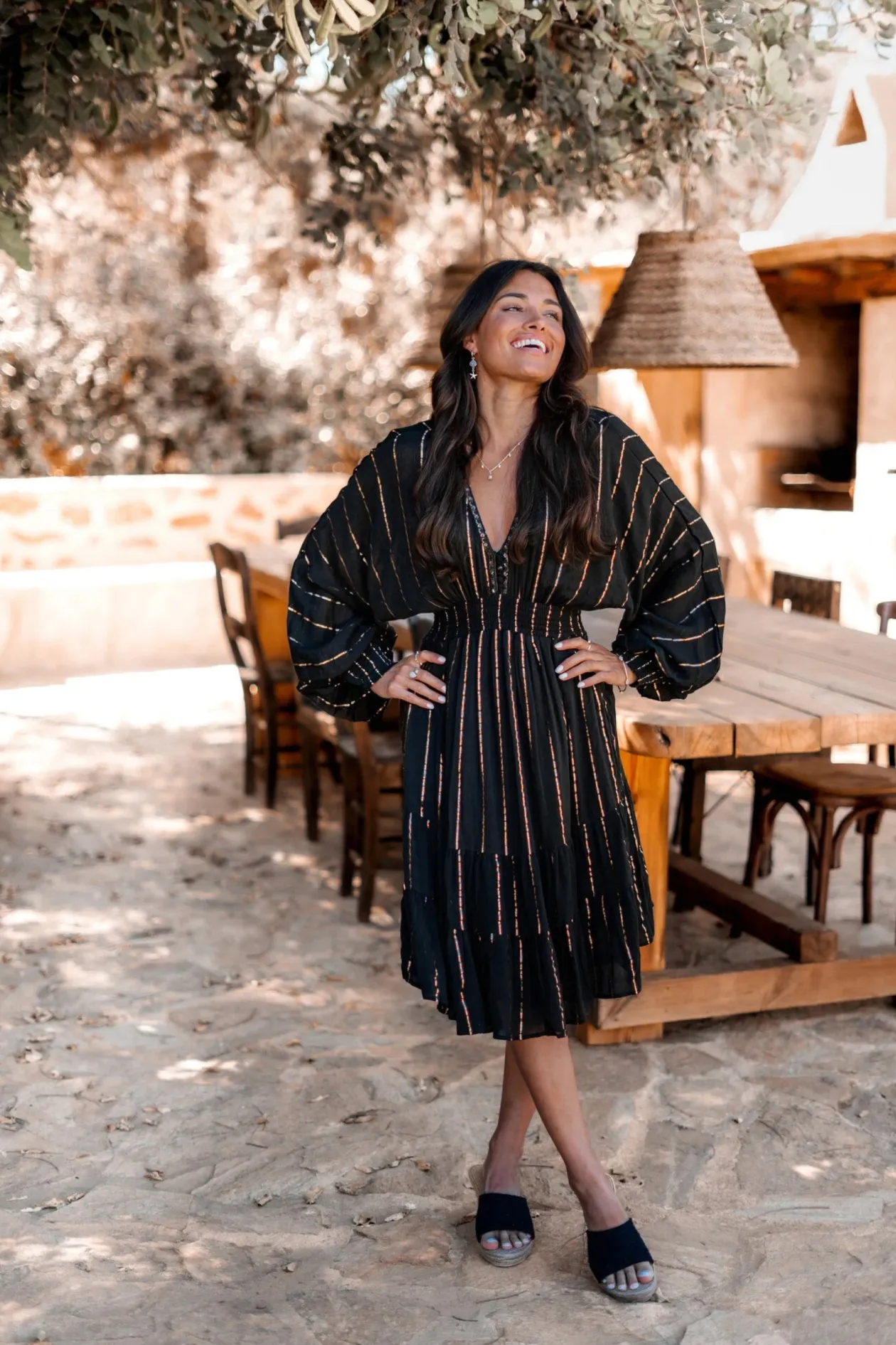 Robe courte Famme Noir