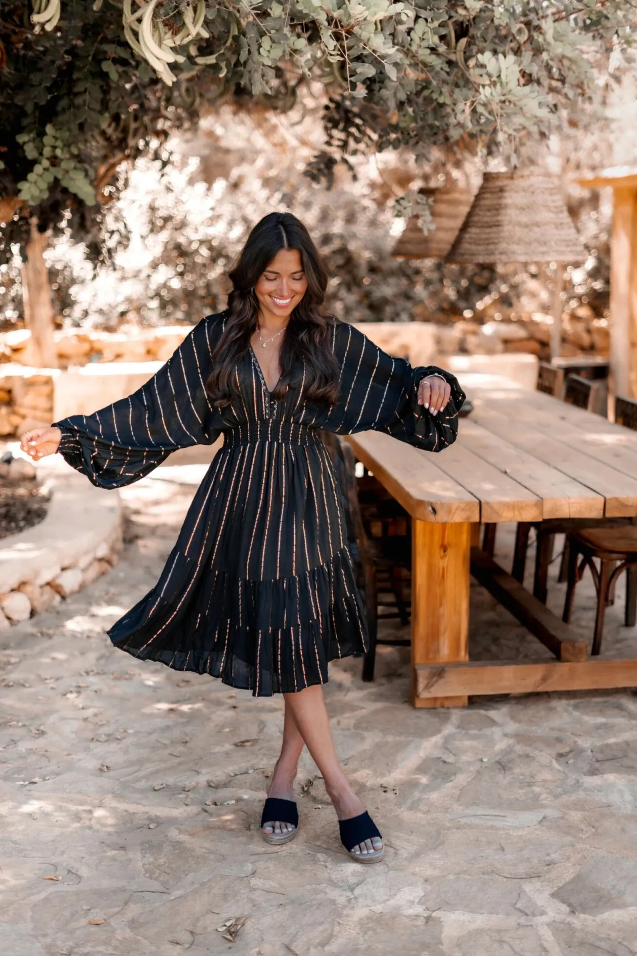 Robe courte Famme Noir