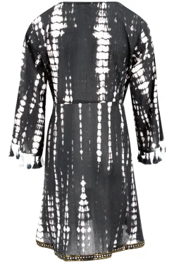 Robe courte Inessa Tie Dye Noir