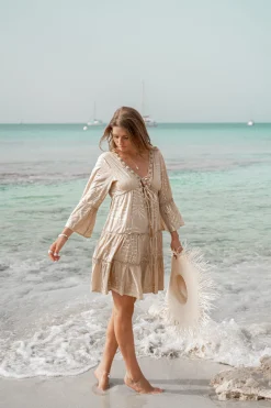 Robe courte Leafy Sand