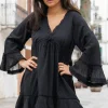 Robe courte Luna Black