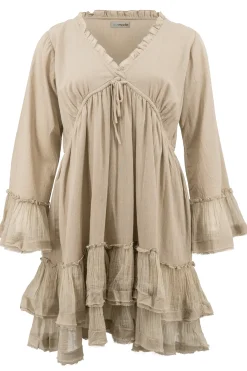Robe courte Luna Taupe