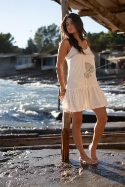 Robe courte Mila Jersey Blanc