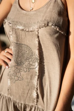 Robe courte Mila Jersey Taupe