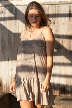 Robe courte Mila Jersey Taupe