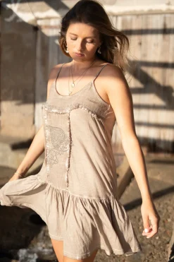 Robe courte Mila Jersey Taupe