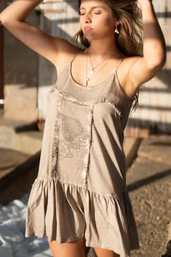 Robe courte Mila Jersey Taupe