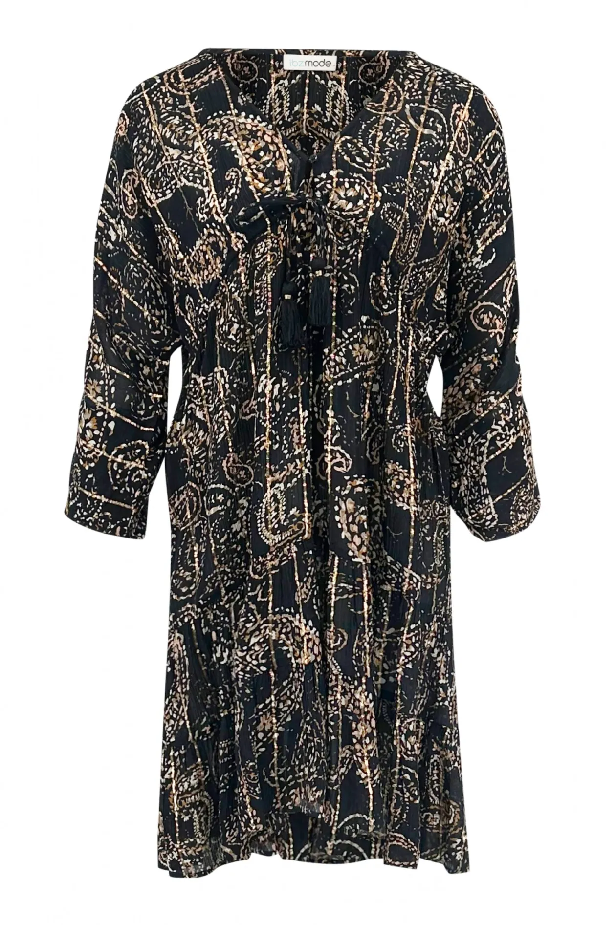 Robe courte Mio Paisley Noir