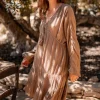 Robe courte Mio Taupe