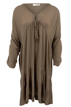 Robe courte Mio Taupe