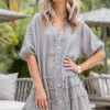 Robe courte Tejano Taupe