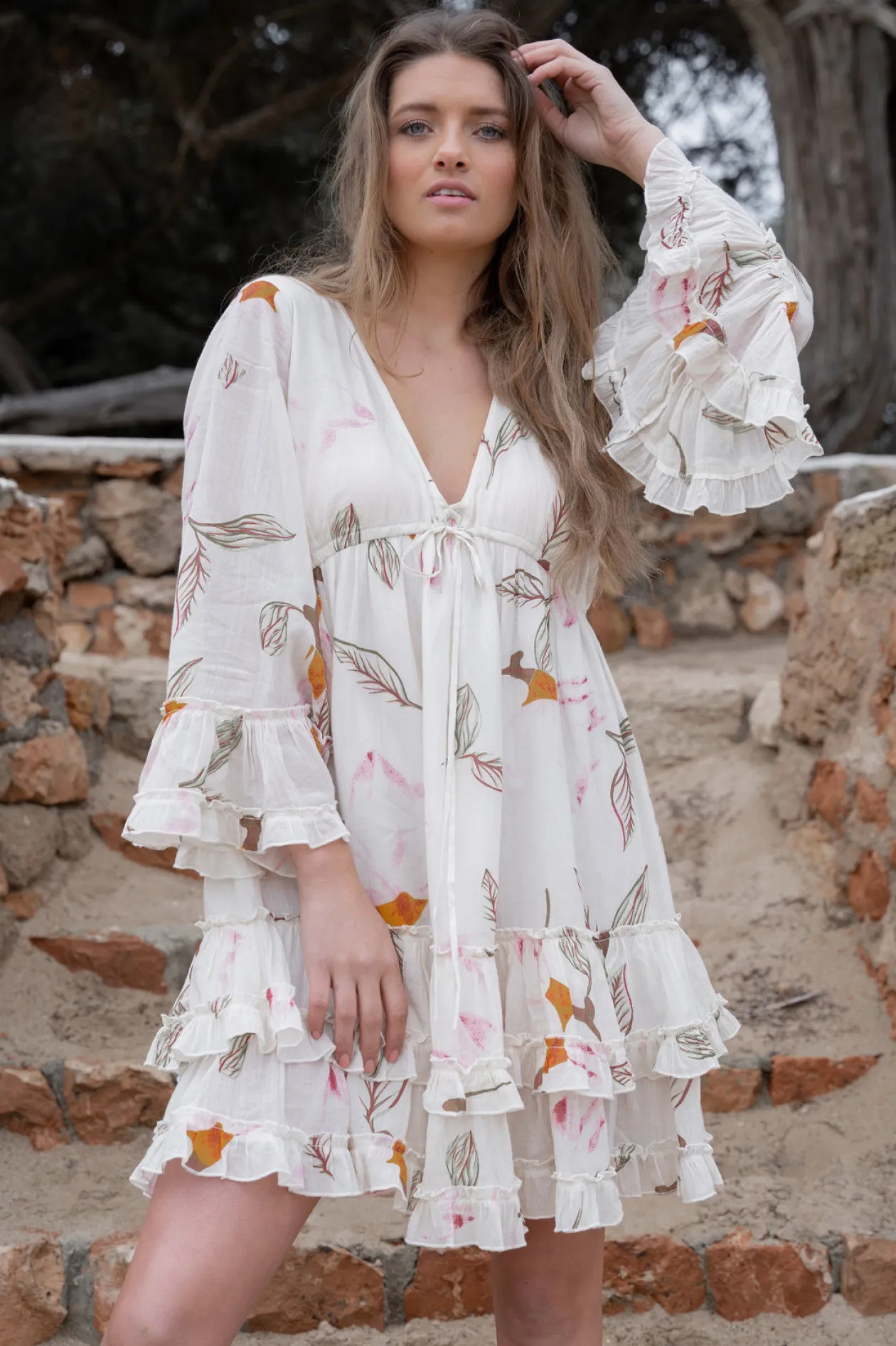 Robe courte Yola Paradise Beige