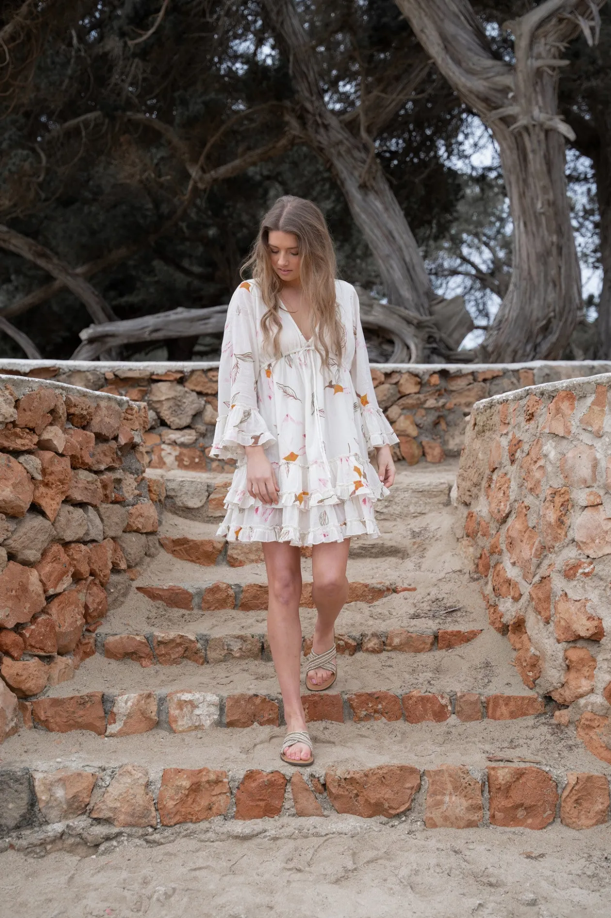 Robe courte Yola Paradise Beige