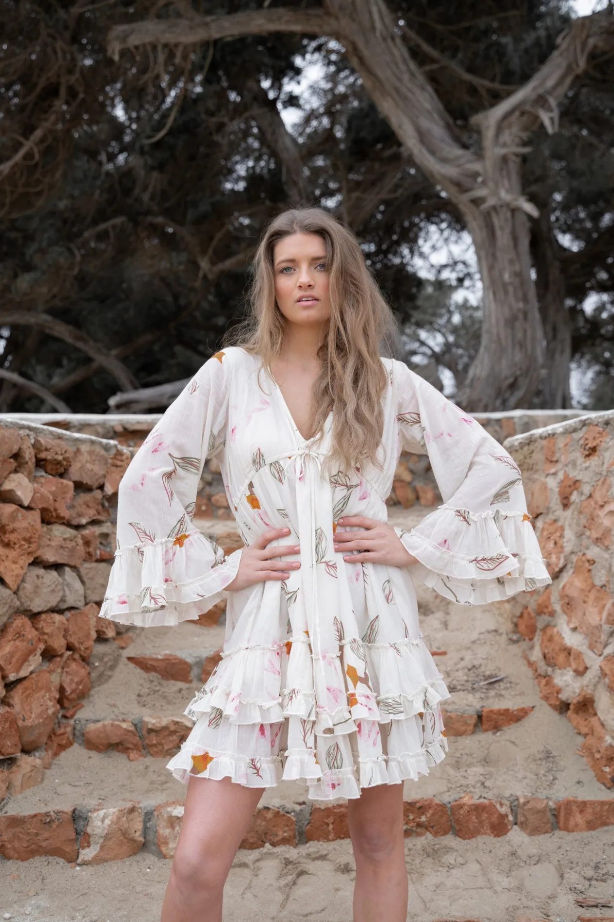 Robe courte Yola Paradise Beige