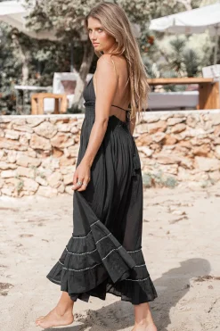 Robe dos nu Mila Noir