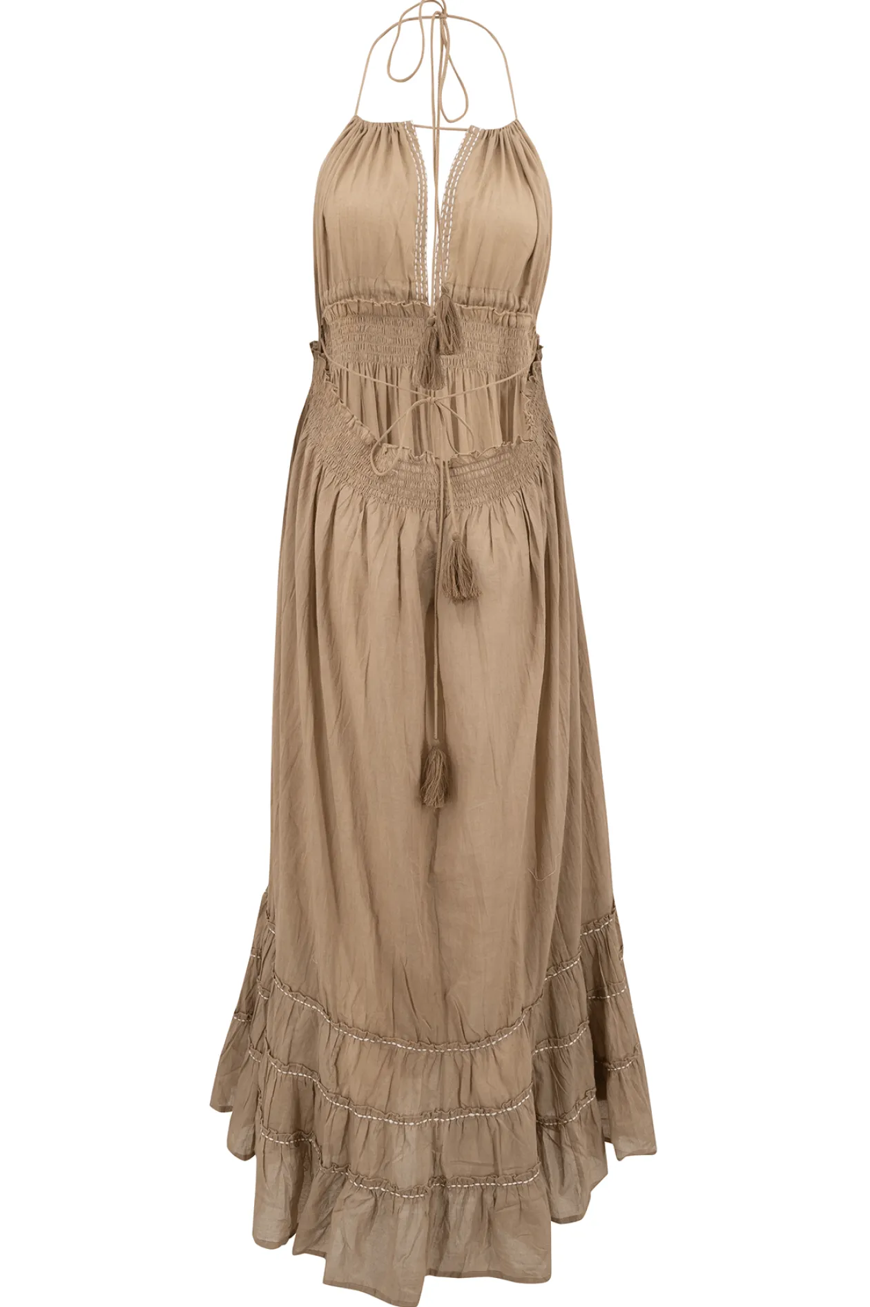 Robe dos nu Mila Taupe
