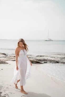 Robe dos nu Mila White