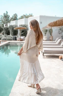 Robe Emilia Tye Dye Beige/ blanc