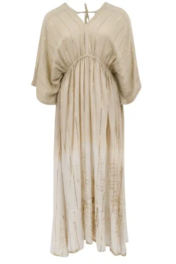 Robe Emilia Tye Dye Beige/ blanc