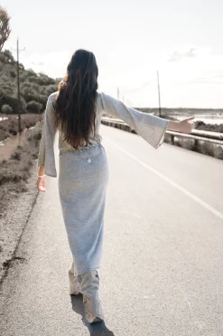 Robe en maille Elin Gris