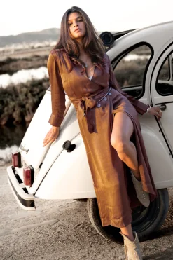 Robe en satin Faith