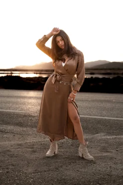 Robe en satin Faith
