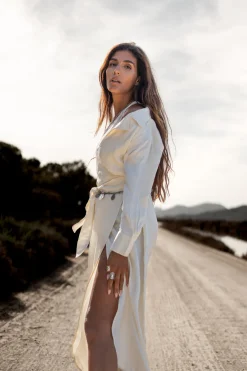 Robe en satin Faith