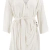 Robe enveloppante Deya Scorva Blanc