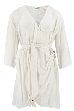 Robe enveloppante Deya Scorva Blanc