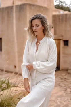 Robe Fedelia Blanc cassé