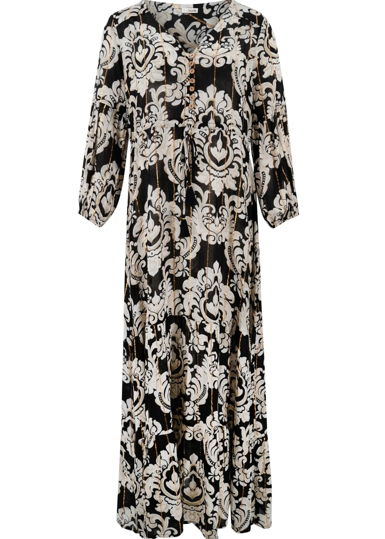 Robe Gloria Baroque Noir imprimé