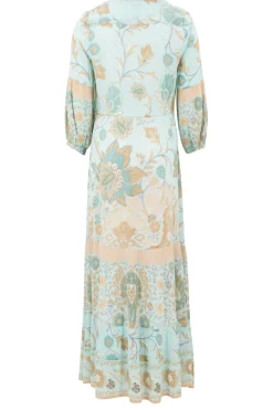 Robe Gloria Flower Aqua