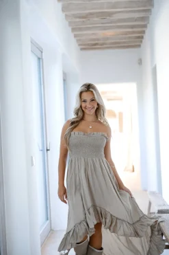 Robe Gypsy Boho Taupe